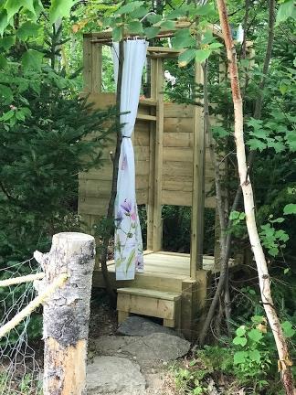 shower outdoors